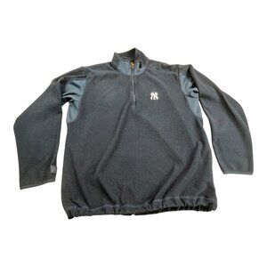 New York Yankees Antigua Sweatshirt Men's M Blue Fleece Quarter Zip Baseball MLB
